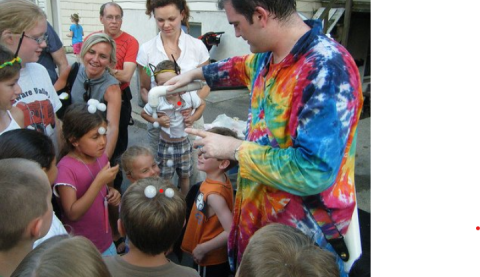 kids and adults playing with dry ice bubbles