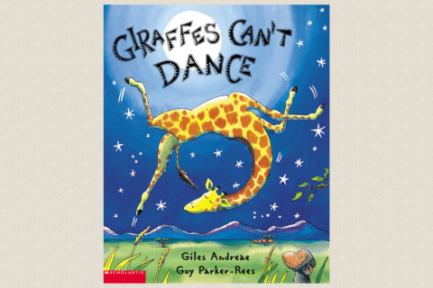 Book cover for "Giraffes Can't Dance"